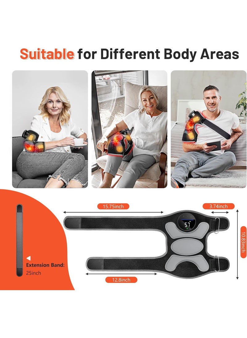 Upgrade 4 Vibration Massage AreaKnee Brace & Red Light Therapy for Knee PainRelief 660nm&850nm Red Light TherapyDevice for Knee/Joint/Elbow/Shoulder PainRelief - Image 5