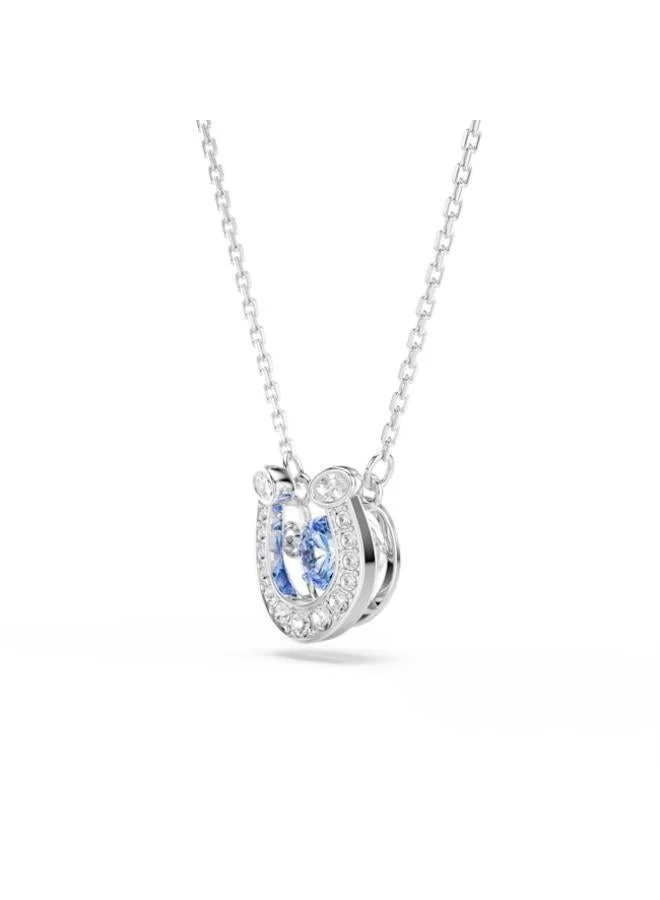 Swarovski  Symbolica Blue Crystal Rhodium Plated Pendant Necklace for Women | Best Price UAE