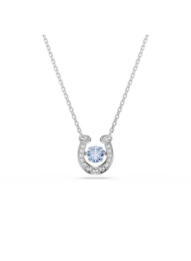 SWAROVSKI Symbolica Blue Crystal Rhodium Plated Pendant Necklace