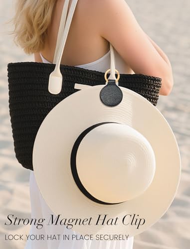 Niveaya Magnetic Hat Clip for Travel on Bag - Magnet Storage Hook, Vacation Traveling Essentials Accessory Black - Image 3