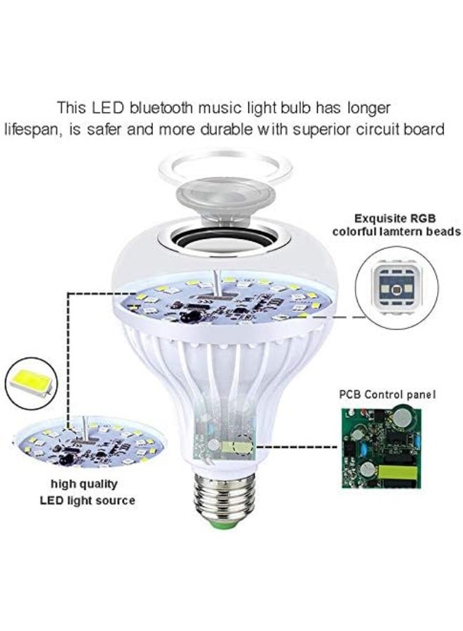 Kimaya Music Led Bulb with Bluetooth Speaker + RGB Light Ball Colorful Lamp,Remote Control for Home,Bedroom,Living Room,Party Supported for All Device (Multicolor) - Image 4