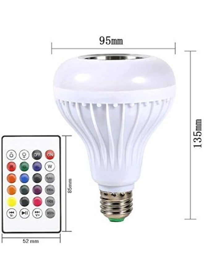 Kimaya Music Led Bulb with Bluetooth Speaker + RGB Light Ball Colorful Lamp,Remote Control for Home,Bedroom,Living Room,Party Supported for All Device (Multicolor) - Image 3