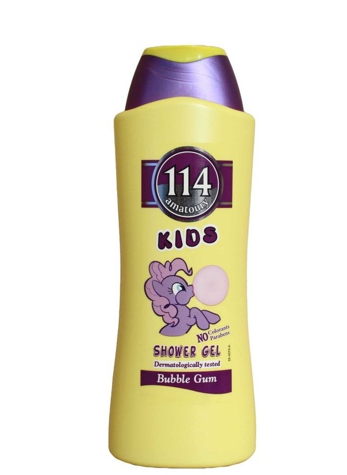 114 Amatoury - Kids Bubble Gum Shower Gel – 650ml, Gentle Body Wash, Paraben-Free, No Colorants, Dermatologically Tested - Image 1