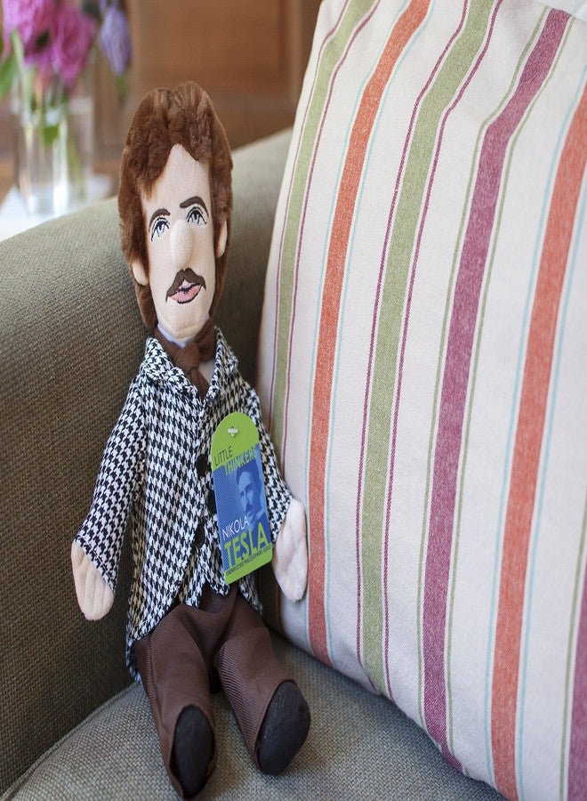 The Unemployed Philosophers Guild Nikola Tesla Doll - 12" Soft Stuffed Plush Little Thinker - Image 5
