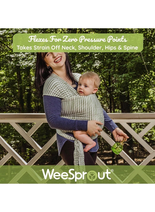وي سبراوت Baby Wrap Carrier - Perfect Baby Carrier Wrap Sling for Newborn and Infant - Enhances Baby Bonding - Soft and Breathable - Ideal for Babywearing - Image 4