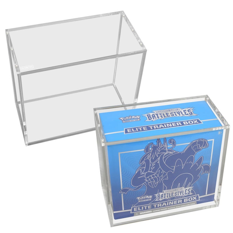 EVORETRO Display Case Acrylic Storage Box for Pokemon Scarlet and Violet 151 Ultra Premium Collection Pack of 1 Protective Dustproof UV Resistant Display Case - Image 2