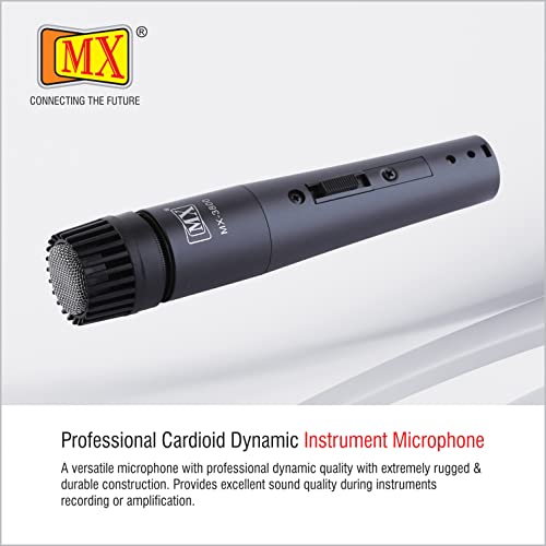 MX Dynamic Microphone for Singing – Super-Cardioid Handheld Wired Vocal Mic for Karaoke, Stage Performance, Recording, Public Speaking & Events - Image 3