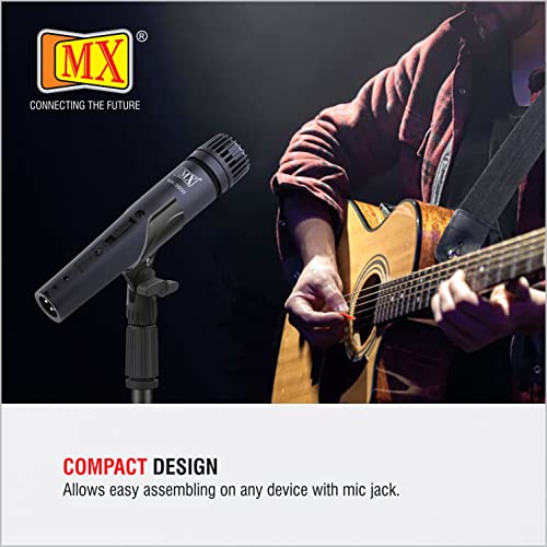 MX Dynamic Microphone for Singing – Super-Cardioid Handheld Wired Vocal Mic for Karaoke, Stage Performance, Recording, Public Speaking & Events - Image 5