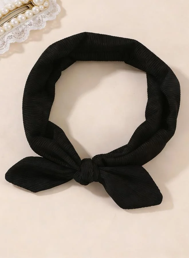 Take Two Black Rabbit Ear Headband