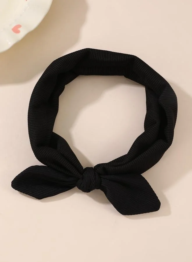 Take Two Black Rabbit Ear Headband
