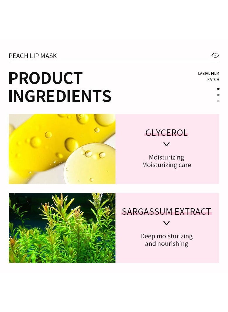 Kormesic 5pcs Peach Lip Mask 8g - Hydrating & Smoothing  - Image 4