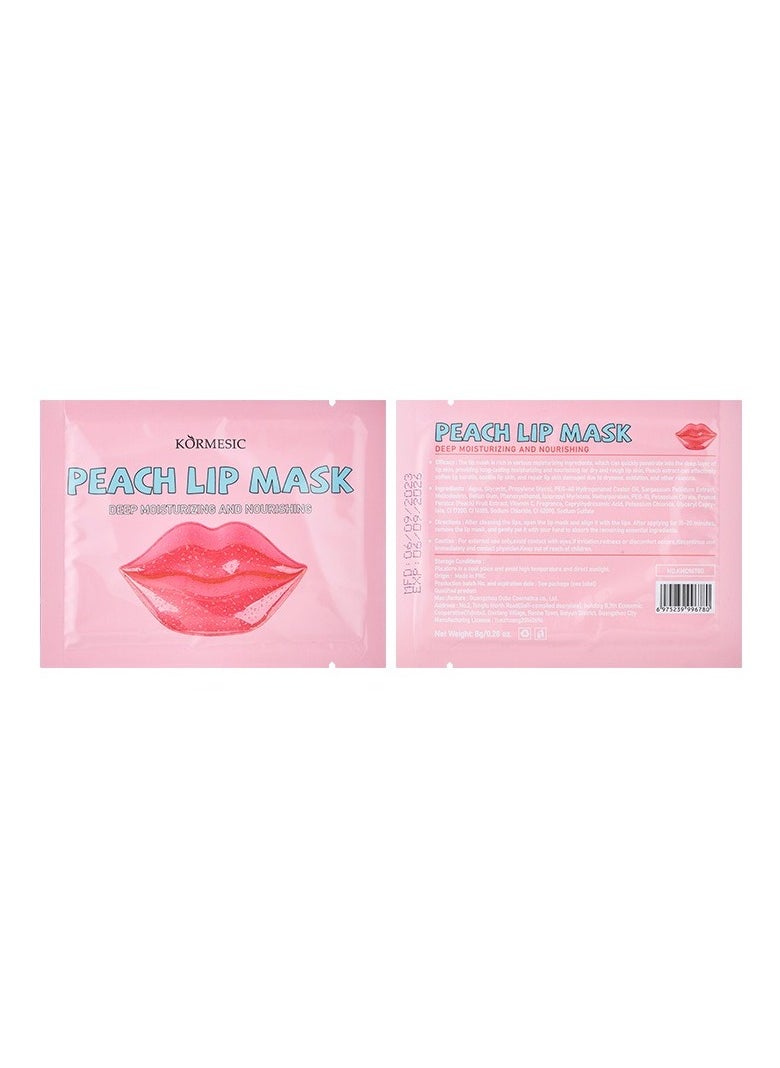 Kormesic 5pcs Peach Lip Mask 8g - Hydrating & Smoothing  - Image 1