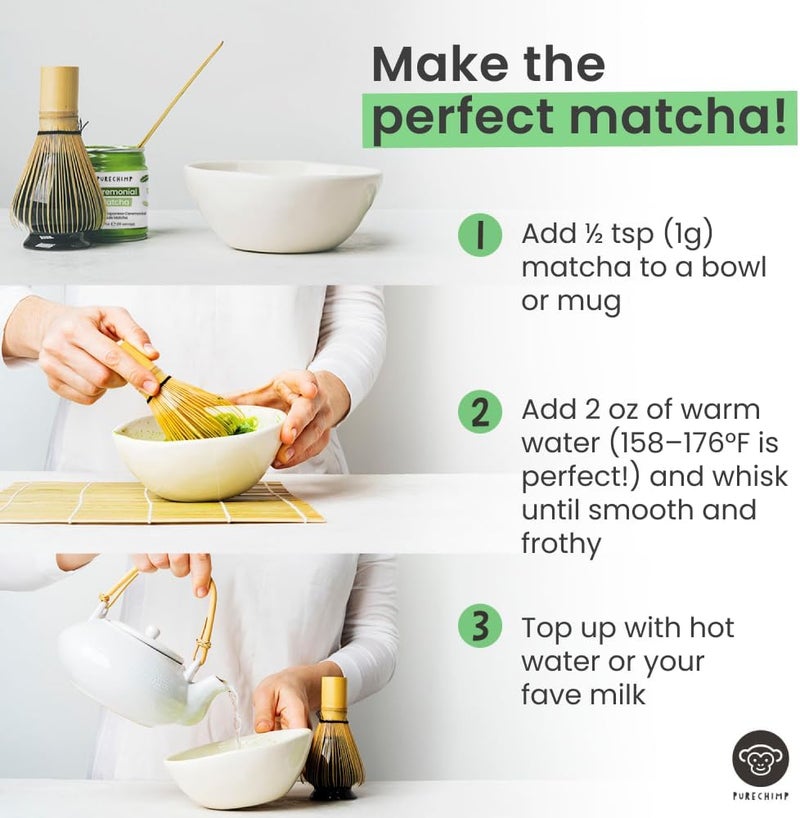 PureChimp Ceremonial Matcha Green Tea Powder - Image 5