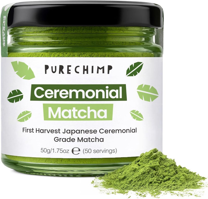 PureChimp Ceremonial Matcha Green Tea Powder - Image 1
