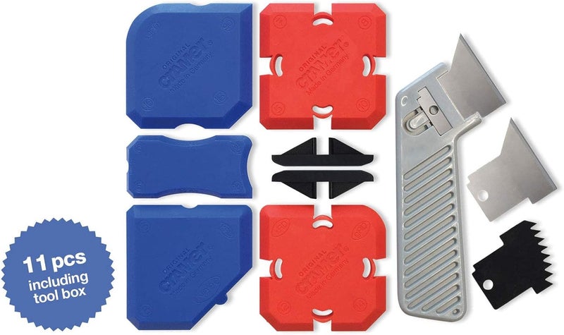 Cramer 40407US Silicone Profiling Kit7 – Professional Caulking Tool Kit with Sealant Finishing Tools and Caulk Removal Tools – Easy Silicone caulking with Guides - Image 2