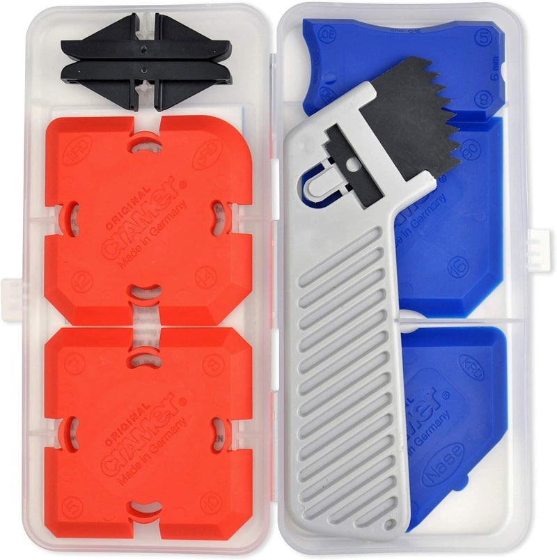 Cramer 40407US Silicone Profiling Kit7 – Professional Caulking Tool Kit with Sealant Finishing Tools and Caulk Removal Tools – Easy Silicone caulking with Guides - Image 1