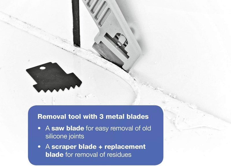 Cramer 40407US Silicone Profiling Kit7 – Professional Caulking Tool Kit with Sealant Finishing Tools and Caulk Removal Tools – Easy Silicone caulking with Guides - Image 5