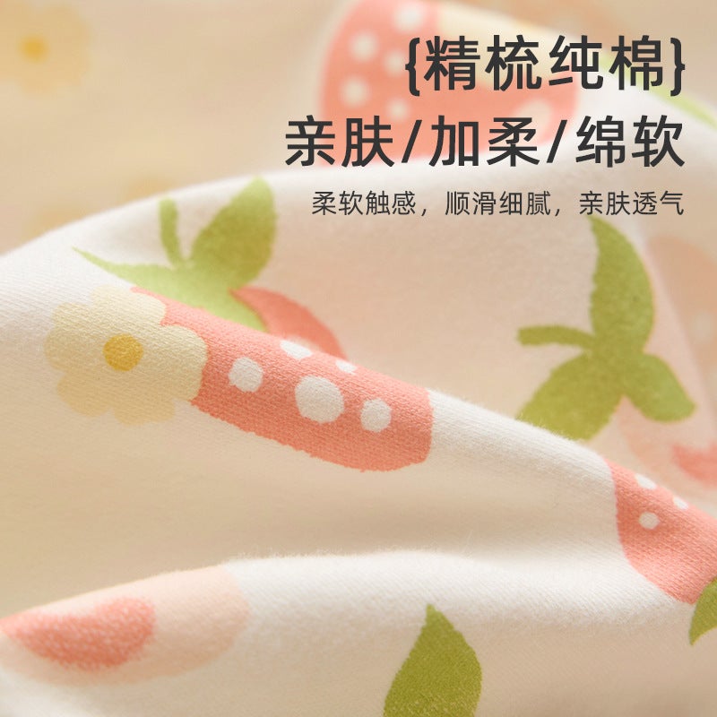 Girls'' Long-Sleeve Autumn Clothing Set, Baby Pure Cotton Underwear, Children''s Separate Pajamas, Toddler Spring and Autumn Outfit - Image 3