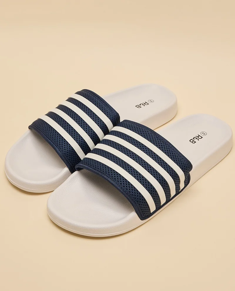 R&B Striped Slides