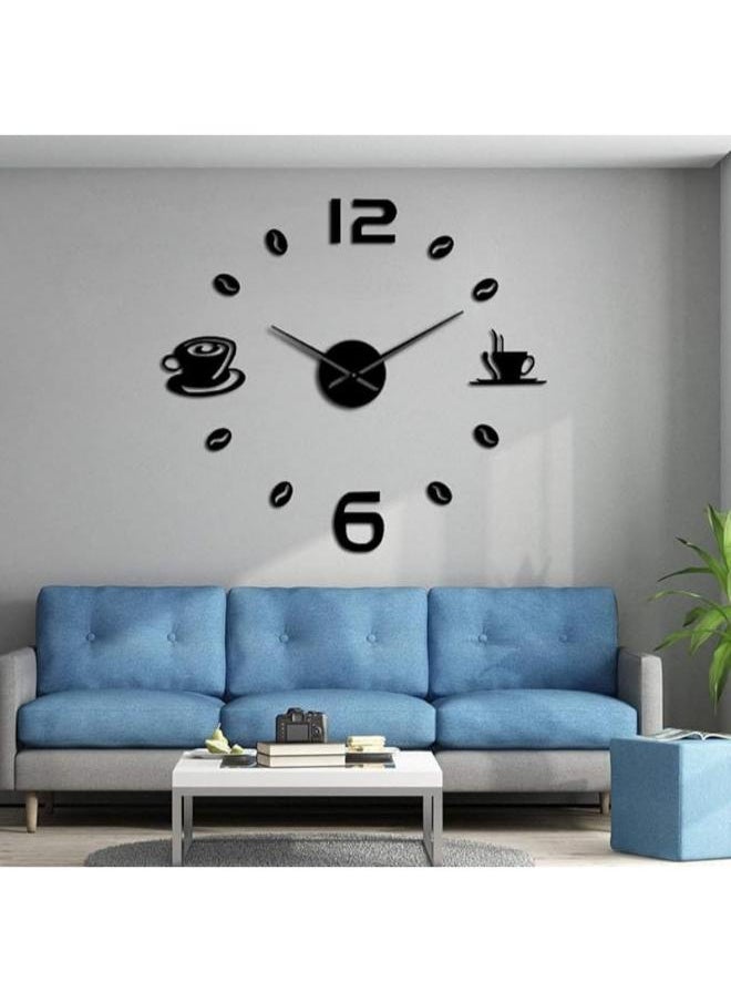 Home Gallery Giant 3D Wall Clock with Coffee Mug  - Image 3