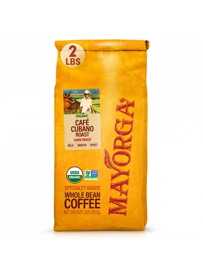 Mayorga Mayorga Dark Roast Coffee, 2 lb bag - Café Cubano Coffee Roast - 100% Arabica Whole Coffee Beans - Smoothest Organic Coffee - Specialty Grade, Non-GMO, Direct Trade  - Image 2