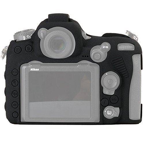 STSEETOP Camera Case for Nikon D500 - Protective Silicone DSLR Skin Cover, Detachable Cage, Shockproof, Dustproof (Black) - Image 3