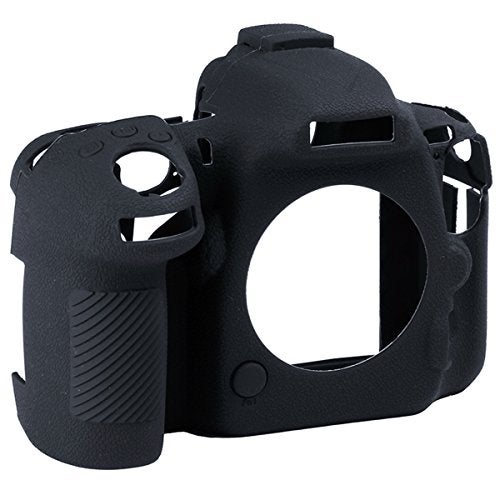 STSEETOP Camera Case for Nikon D500 - Protective Silicone DSLR Skin Cover, Detachable Cage, Shockproof, Dustproof (Black) - Image 1