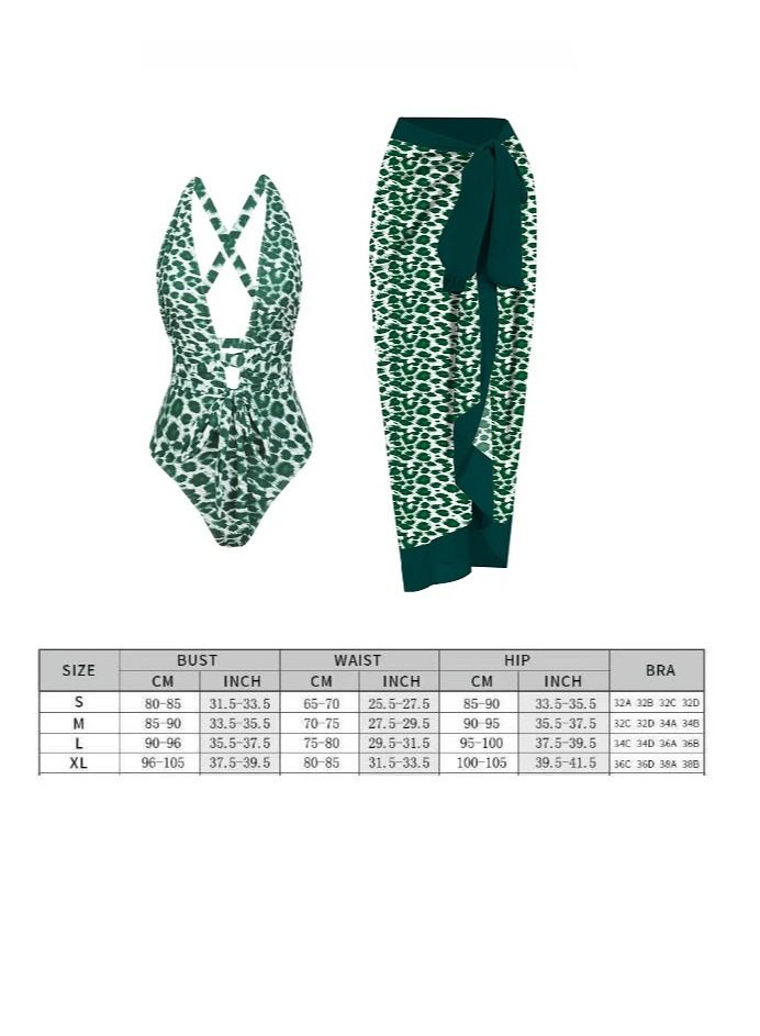 Y&D 2-Piece Women Swimsuit with Skirt Holiday Beach Dress Female Retro Swimwear Vintage Surf Wear Summer - Image 2