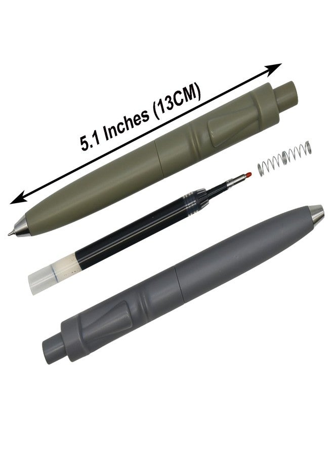 Maydahui 8 PCS Mini Pocket Pen Easter Island Gel Pens Retractable Moai Stone Statue Pen Short Small Pens Fat Round Tremor Parkinson Pens Arthritis Hands Black Ink for School Party Office - Image 2