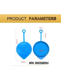 SOLDOUT Windshield Wiper Washer Fluid Reservoir Tank Bottle Cap Lid Compatible with Honda Fit CRV Accord  - Image 4