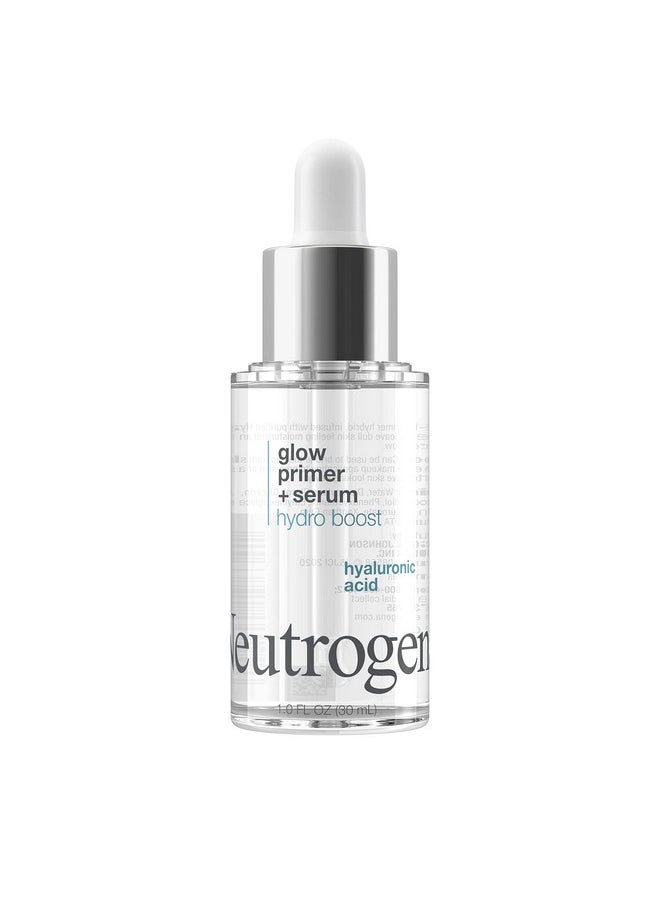 Neutrogena Hydro Boost Glow Booster Primer & Serum Hydrating & Moisturizing Face Serum To Primer Hybrid Infused With Purified Hyaluronic Acid & Designed To Instantly Hydrate 1.0 Fl. Oz  - Image 1