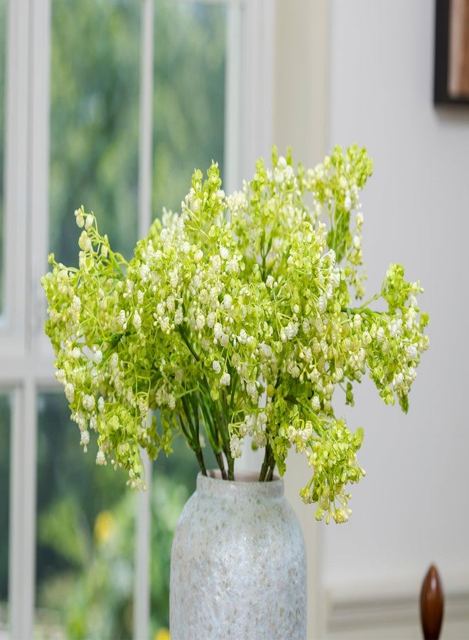 Green Moon 6PCS Real Touch Green Faux Silk Babys Breath Artificial Flowers for Vase -24”, Bulk Fake Gypsophila Branches with Stems for DIY Bouquet Wedding Arrangements Table Centerpieces Decor Home Decorations - Image 4