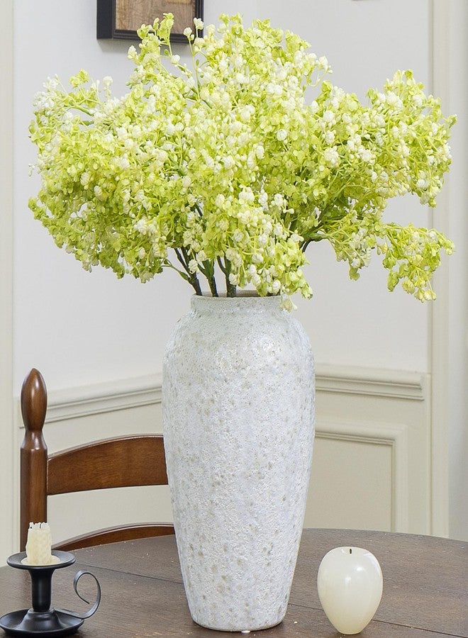 Green Moon 6PCS Real Touch Green Faux Silk Babys Breath Artificial Flowers for Vase -24”, Bulk Fake Gypsophila Branches with Stems for DIY Bouquet Wedding Arrangements Table Centerpieces Decor Home Decorations - Image 1