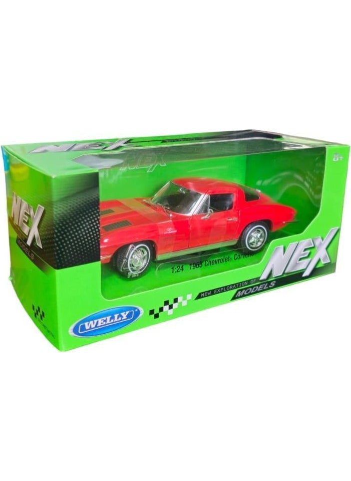 Welly - Karsan 24073W 1:24 '63 Chevrolet Corvette - Image 1