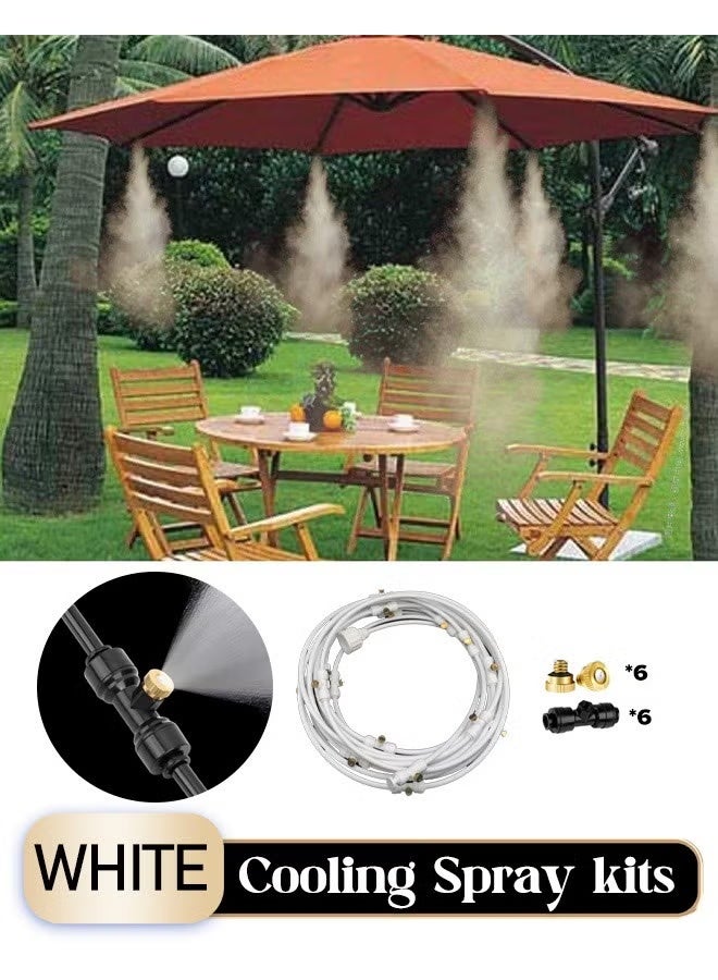 Outdoor Irrigation Spray & Mist Cooling System - with Adjustable Nozzles & Drip , for Gardens, Patio Cooling & Plant Hydration (Energy-Smart Micro Spray) - Image 1