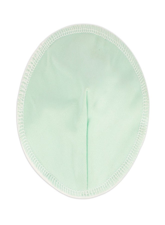 IMPROVUS Reusable Maternity Breast Pads, Washable Nursing Pad, Breast Pad for Feeding Mothers/Mom, Absorbent Comfort Fit Breast Pads, Leak Proof Soft Cotto Pads - Pack of 4 (Green) - Image 3