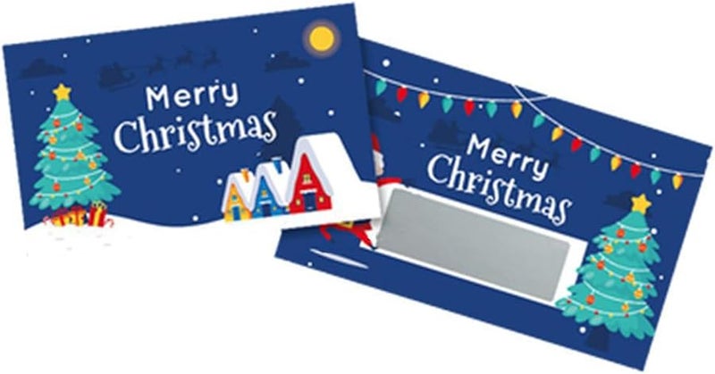 Yellow Reusable Christmas Party Scratch Cards 30Pcs Gift Tickets For Birthday Wedding Family Gathering - Image 5