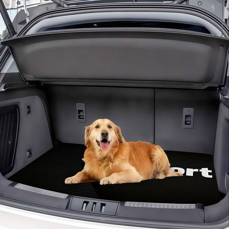 1pc Sport Style Car Trunk Mat Polyester Fiber Durable Easy Clean Organizer Fit Most Cars - Image 3