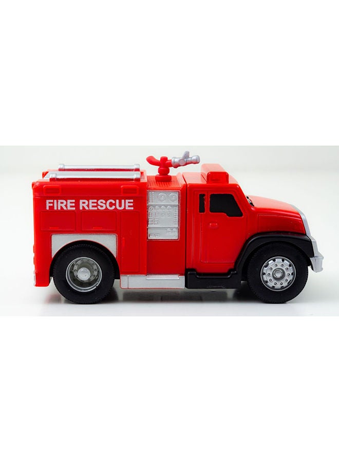 Maisto Fresh Metal 3.75 inch Rescue Fire Truck with Lights Model Vehicle Gift for All Age Boys and Girls. - Image 3