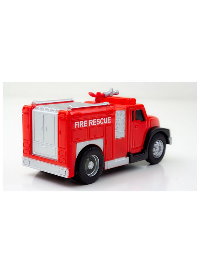 Maisto Fresh Metal 3.75 inch Rescue Fire Truck with Lights Model Vehicle Gift for All Age Boys and Girls. - Image 4