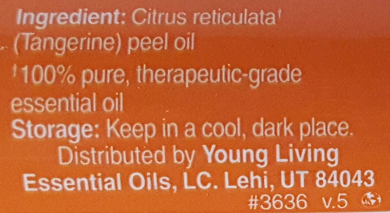 Young Living Tangerine Essential Oil, 5 ml, 100% Pure Citrus Reticulata, Sweet, Citrus Aroma for Diffusing, Digestive and Immune Support, Uplifting Scent for Children and Adults - Image 2