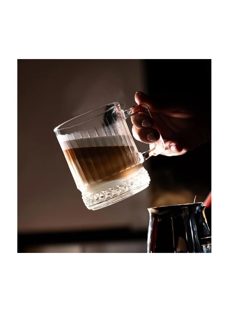 Pasabahce Elysia 2 Piece Coffee and Tea Mug Set – 250 ml- Turkey Made Clear - Image 2