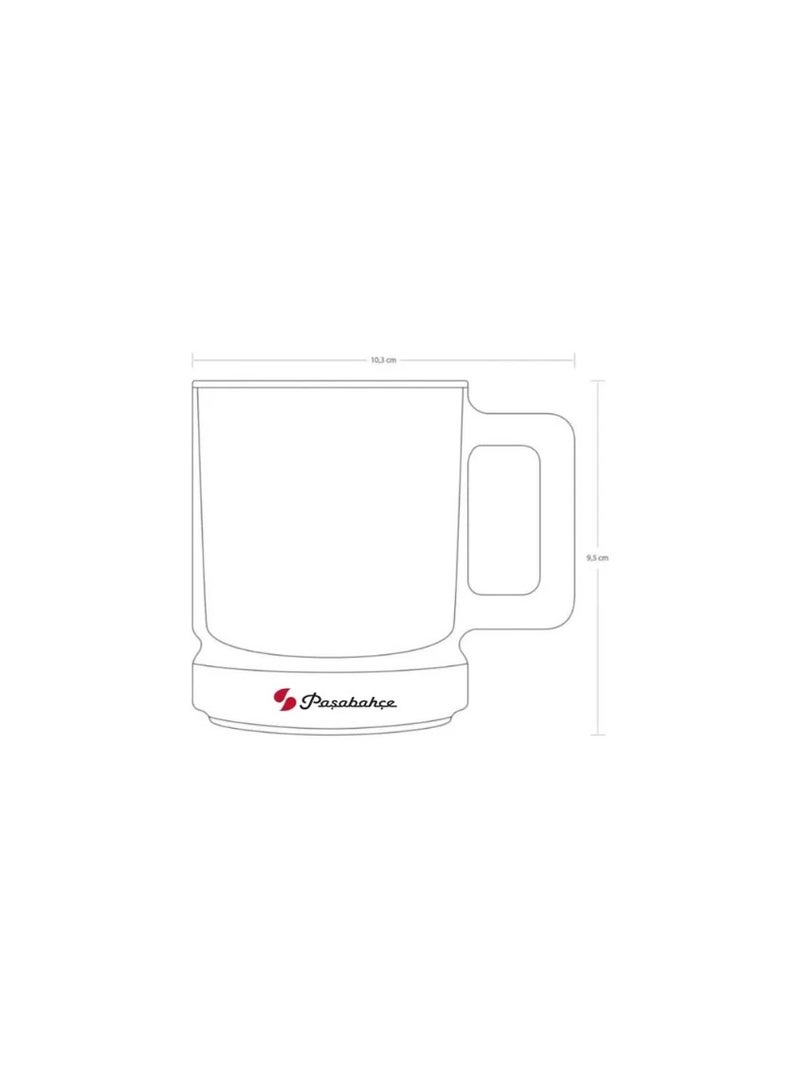 Pasabahce Elysia 2 Piece Coffee and Tea Mug Set – 250 ml- Turkey Made Clear - Image 3