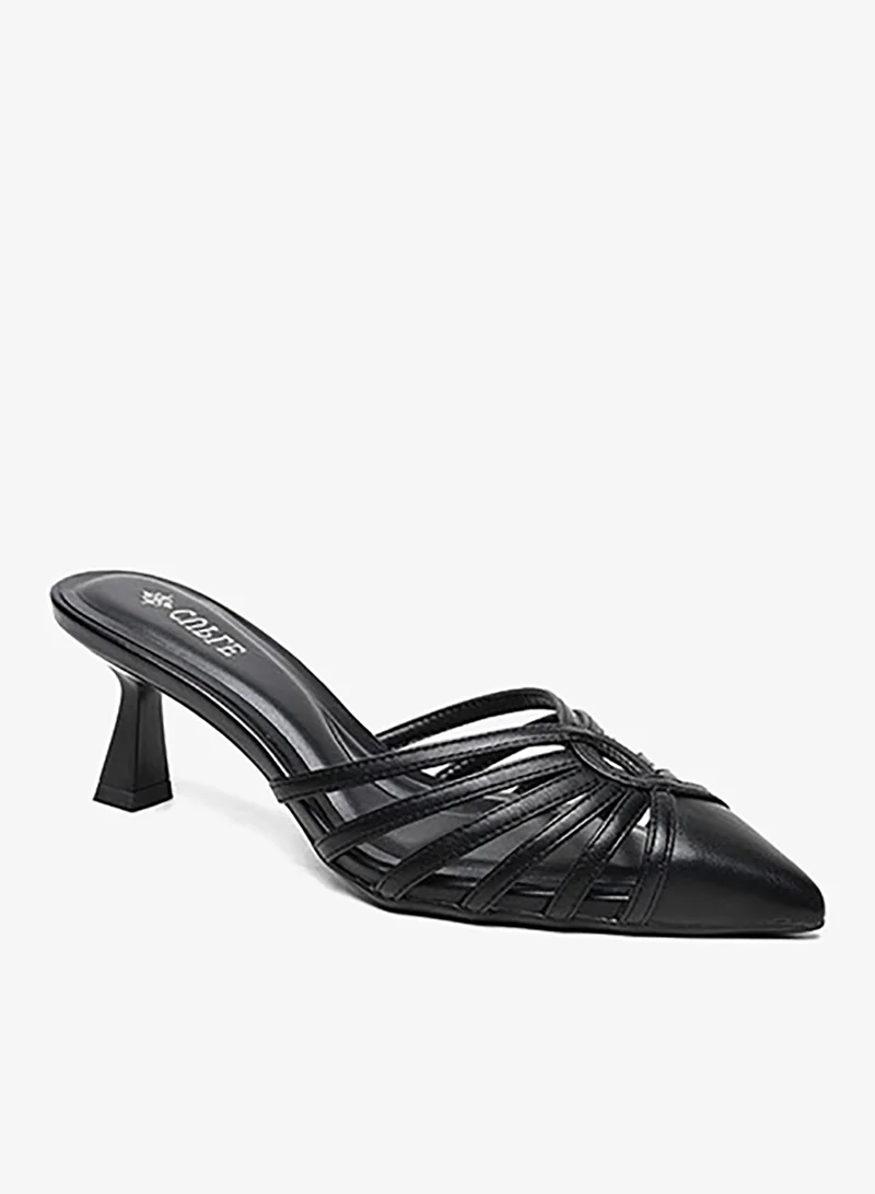 Cuple slingback heel with a pointed toe