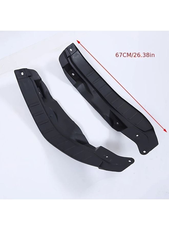 Toyota Prado LC250 Rear Wheel Liner Set PP Soft Plastic Black 2Pcs - Image 4