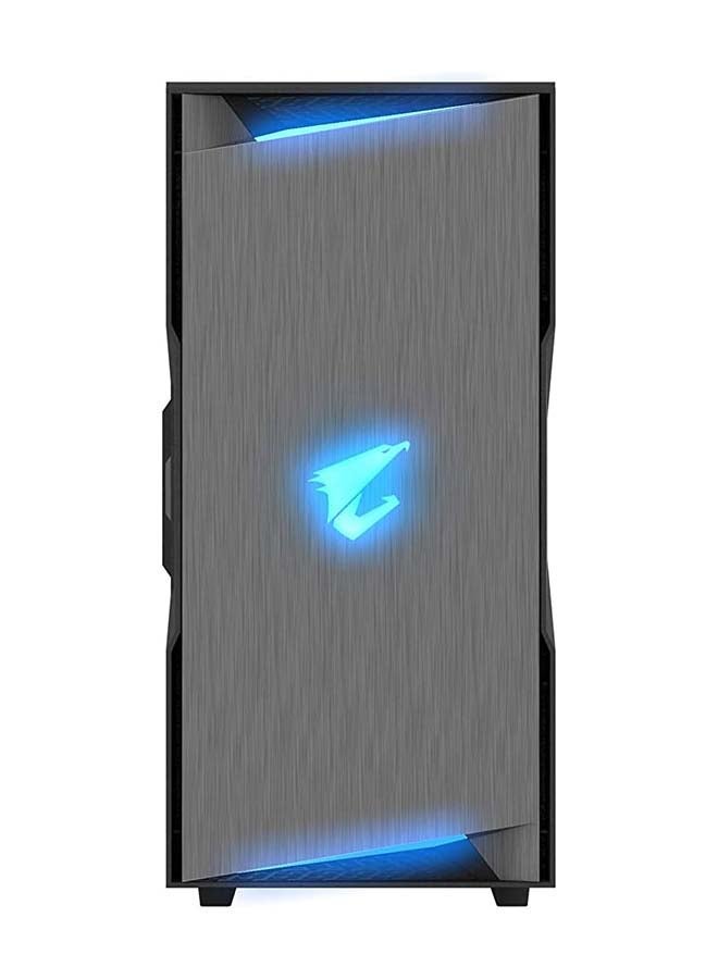 جيجابايت حالة AORUS C300 زجاجية متوسطة البرج ATX - زجاج مقسى، RGB Fusion، USB 3.1 Gen2 Type-C، دعم GPU عمودي، جاهز للتبريد السائل، غطاء PSU، فلاتر غبار، GB-AC300G - Image 2