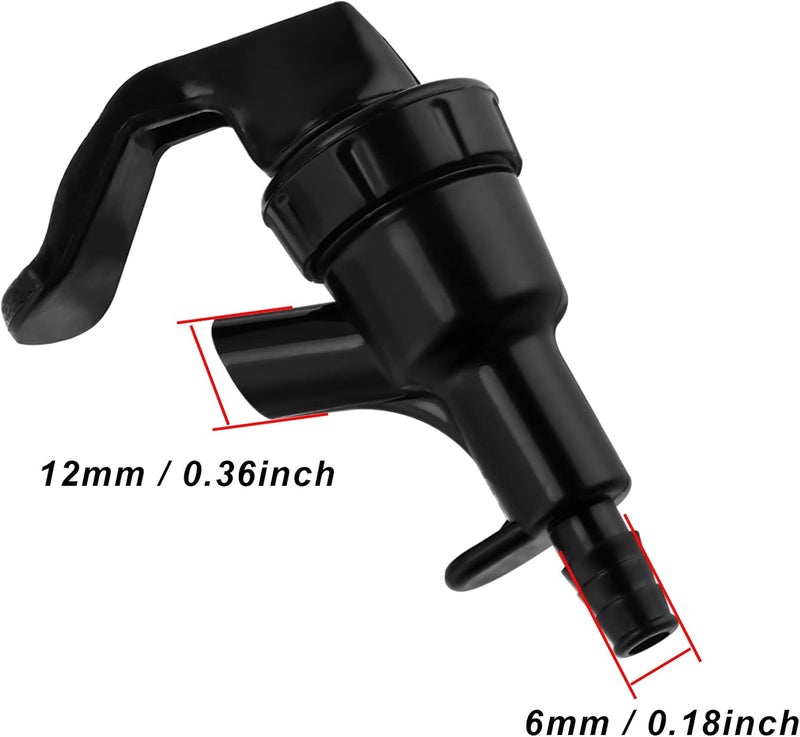 MRbrew Picnic Faucet, 2 Pieces Plastic Draft Beer Dispensing Spigot Keg Tap for Home Brewing Kegging Cornelius Corny Hose Tubing Line - Image 3