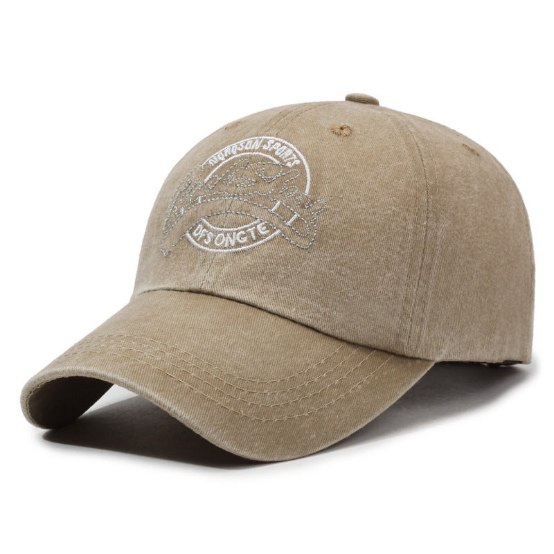 Spring Letter Cap Unisex Embroidery Outdoor Breathable Baseball Hat - Image 1