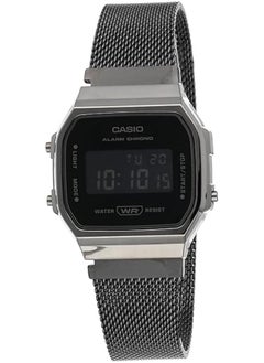 CASIO Casio Watch for Unisex A168WEMB-1BDF Digital Mesh Band Black  - Image 1