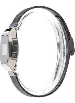 CASIO Casio Watch for Unisex A168WEMB-1BDF Digital Mesh Band Black  - Image 3